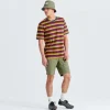 Specialized Men's Casual Wear·Shirts>Men's /Fjällräven Cotton Striped Short Sleeve Tee