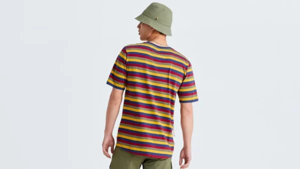 Specialized Men's Casual Wear·Shirts>Men's /Fjällräven Cotton Striped Short Sleeve Tee