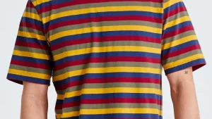 Specialized Men's Casual Wear·Shirts>Men's /Fjällräven Cotton Striped Short Sleeve Tee