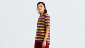 Women Specialized Women's Casual Wear·Shirts>Women's /Fjällräven Cotton Striped Short Sleeve Tee