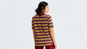 Women Specialized Women's Casual Wear·Shirts>Women's /Fjällräven Cotton Striped Short Sleeve Tee